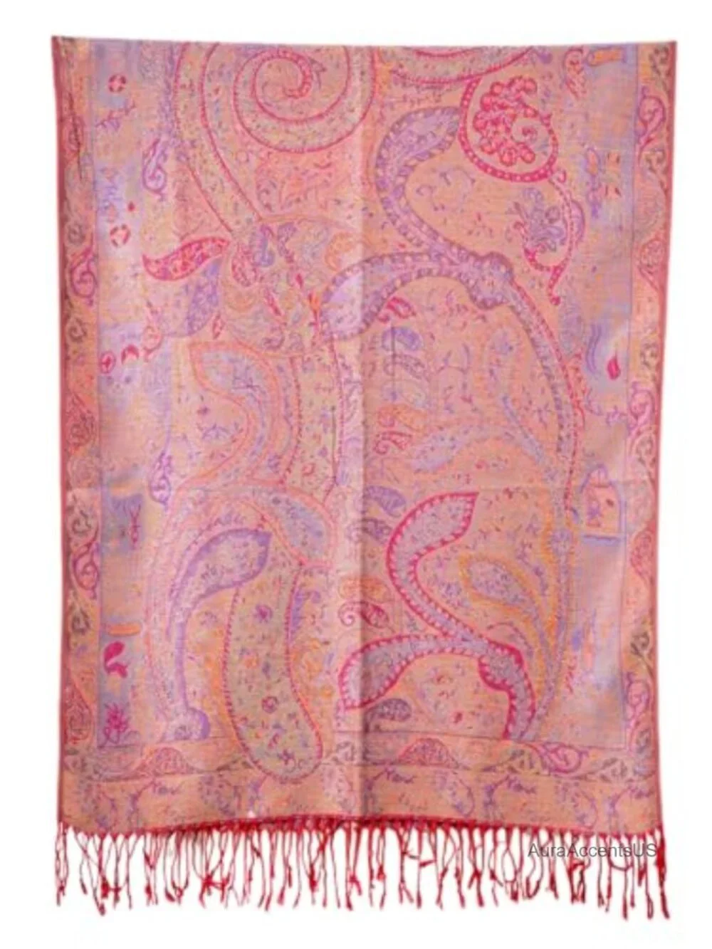 Reversible Paisley Pashmina Rave Scarf Viscose Acrylic Shawl Evening Wrap